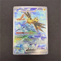 Pokemon Zapdos ex 202/165 Scarlet & Violet 151 Special Illustration Rare Holo - Image 1