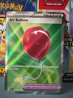 Pokemon TCG Air Balloon 166/132 Full Art Ultra Rare Holo Trainer Mega Evolution - Image 1