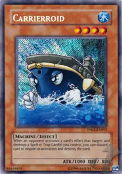 Yugioh! LP Carrierroid - PP02-EN015 - Secret Rare - Unlimited Edition Lightly Pl - Image 1