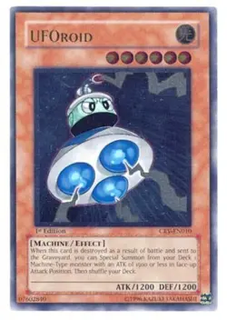 Yugioh! LP UFOroid - CRV-EN010 - Ultimate Rare - 1st Edition Lightly Played, Eng - Image 1