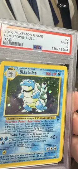 2000 POKEMON BASE SET 2 #2 BLASTOISE-HOLO PSA 9 *SWIRL* - Image 3