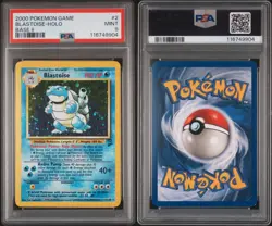 2000 POKEMON BASE SET 2 #2 BLASTOISE-HOLO PSA 9 *SWIRL* - Image 4