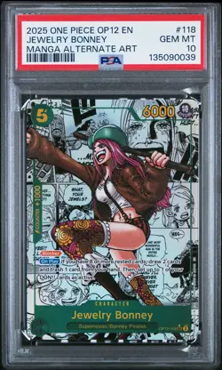 PSA 10 Jewelry Bonney (Manga) #OP12-118 One Piece TCG Legacy of the Master - Image 1