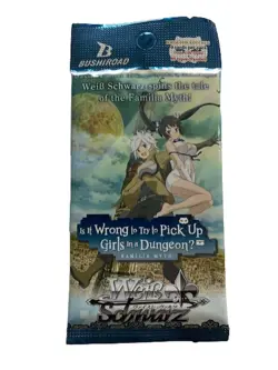 Booster Pack Weiss Schwarz TCG Is It Wrong to Try to Pick Up Girls in a Dungeon - Image 1