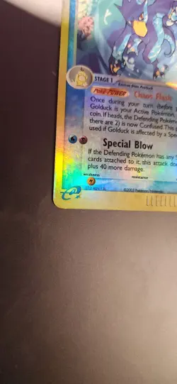 Golduck 17/100 Reverse Holo Rare EX Sandstorm E Series 2003 Pokemon Card - Image 2