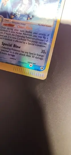 Golduck 17/100 Reverse Holo Rare EX Sandstorm E Series 2003 Pokemon Card - Image 3