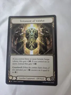 Flesh and Blood FAB Testament Of Valahai Rainbow Foil Card MPG004 TCG F&B - Image 1