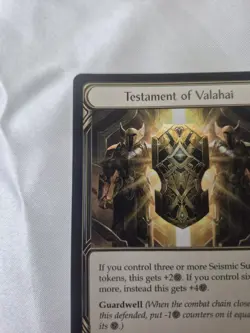 Flesh and Blood FAB Testament Of Valahai Rainbow Foil Card MPG004 TCG F&B - Image 4
