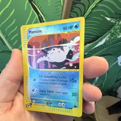 Pokemon Mantine Aquapolis 60 HP Basic 77/144 2003 Fin Smack Aqua Sonic Card - Image 2