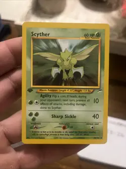 Pokemon Card - Scyther Neo Destiny 55/105 Uncommon 1st Edition NM - Image 1