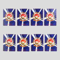 Japanese pokemon card old back Base Set set 8 Hitmonchan Poliwrath(A- rank) - Image 3