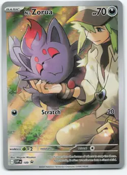 N's Zorua 189 Promo Holo SV: Scarlet & Violet Promo Cards NM Pokemon - Image 1