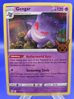 GENGAR Trick Or Trade 2023 Halloween STAMP BOOster Card 066/196 Pokemon TCG NM - Image 1