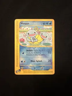 WOOPER 117/147 Aquapolis NON-HOLO E-Series / E-Reader Pokemon TCG card NM - Image 1