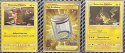 Pokemon 3 Card Holo Lot. Detective Pikachu & Egg Incubator. Pokemon Go. TCG. 🔥 - Image 1