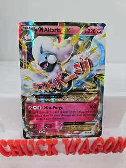 Mega M Altaria EX 69/124 Fates Collide Ultra Rare Holo Pokemon Card LP+ - Image 1