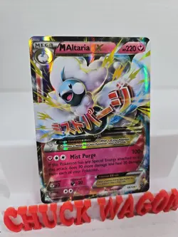 Mega M Altaria EX 69/124 Fates Collide Ultra Rare Holo Pokemon Card LP+ - Image 2