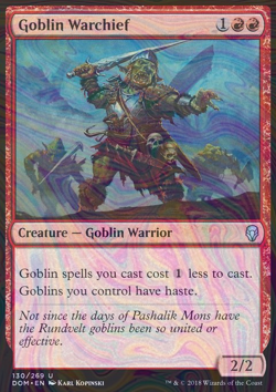 Foil Goblin Warchief - Dominaria | MTG Card - Image 3