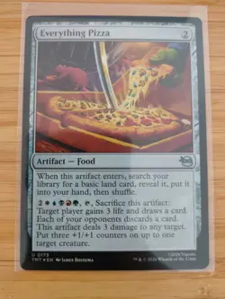 MTG Everything Pizza (FOIL) 0173 Teenage Mutant Ninja Turtles M/NM Free UK P&P - Image 1