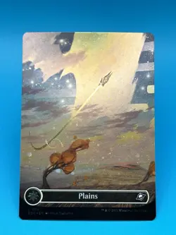 Plains (0367) (Borderless) (Galaxy Foil) DOUBLE SWIRL - Edge of Eternities (EOE) - Image 1