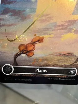 Plains (0367) (Borderless) (Galaxy Foil) DOUBLE SWIRL - Edge of Eternities (EOE) - Image 3