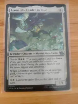 MTG Leonardo, Leader in Blue (FOIL) 0016 Teenage Mutant Ninja Turtles M/NM - Image 1