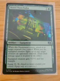 MTG Novel Nunchaku (FOIL) 0127 Teenage Mutant Ninja Turtles M/NM Free UK P&P - Image 1