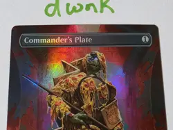 COMMANDER'S PLATE FOIL [Borderless] - Promo - TMC TMNT MTG #0135 Magic - Image 3