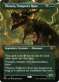 Thrasta, Tempest's Roar (Borderless) [MH2 - 318] - NM [Normal] TCG MTG - Image 1