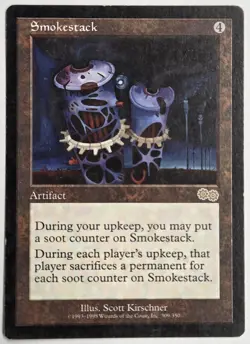 Smokestack Urza's Saga Artifact Rare Regular Magic: The Gathering MTG - Image 1