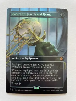MTG Sword of Hearth and Home BORDERLESS FOIL 0136 TMC - Image 1