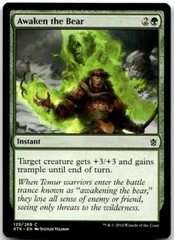 Awaken the Bear C Khans of Tarkir 129 NM - Image 1