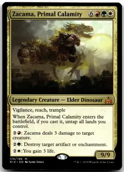 Zacama, Primal Calamity M Rivals of Ixalan 174 LP - Image 1