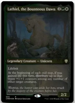 Lathiel, the Bounteous Dawn (Foil Etched) R Commander Legends 605 LP - Image 1