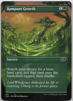 Rampant Growth (Borderless) C Double Masters 2022 371 NM - Image 1