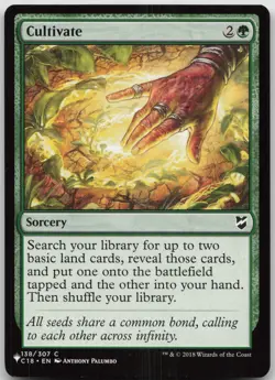 Cultivate (C18) C The List Reprints 138 NM - Image 1