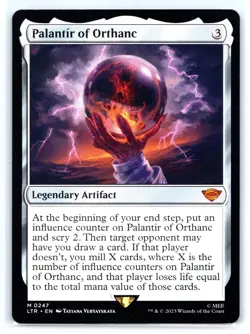 MTG Palantir of Orthanc LTR NM M 247 Legendary Artifact LOTR Magic - Image 1