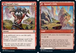 Zendikar Rising - Kazuul's Fury // Kazuul's Cliffs - Foil - Image 1