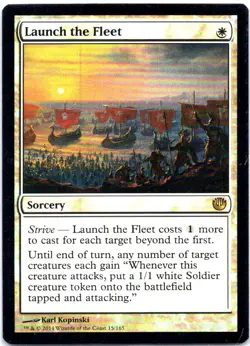 #15 Launch the Fleet MTG Journey Into Nyx Rare FOIL - Image 1