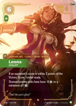 Leona - Zealot [OGN - 079/298] - NM [Foil] TCG Riftbound - Image 1