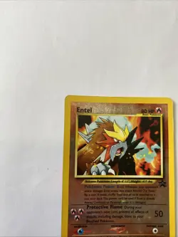 Entei - 34 - Black Star Promo Reverse Holo Pokemon Card - MP - Image 2