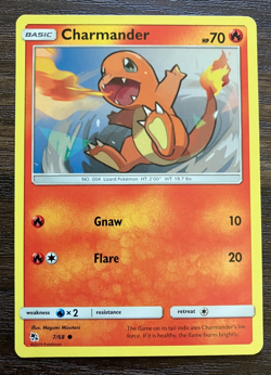 Charmander 7/68 - 2019 Pokemon Hidden Fates Common Card - CLEAN NM - Image 1