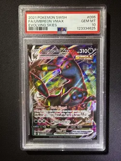 PSA 10 Umbreon VMAX 095/203 Holo Full Art Evolving Skies 2021 Pokemon SWSH - Image 3