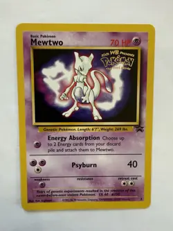2000 Pokemon Mewtwo Movie Promo 03/53 Wotc Regular Trading Card Game TCG Vintage - Image 1