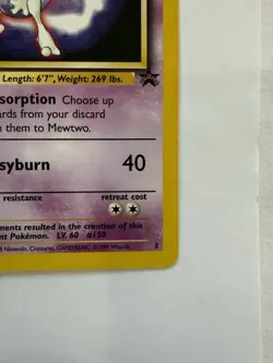 2000 Pokemon Mewtwo Movie Promo 03/53 Wotc Regular Trading Card Game TCG Vintage - Image 3