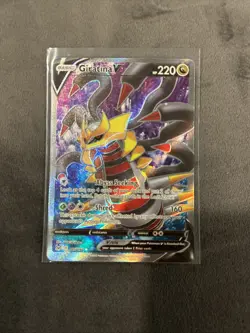 Pokemon TCG Lost Origin Giratina v Full Art Ultra Rare Card 185/196 - Image 1
