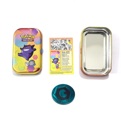 Pokemon 151 tin + card + coin [Gengar & Poliwag] - Image 1