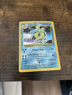 Pokemon Gyarados 006/102 Base Set Holo Vintage LP WOTC - Image 3