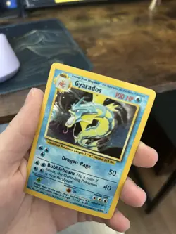 Pokemon Gyarados 006/102 Base Set Holo Vintage LP WOTC - Image 5