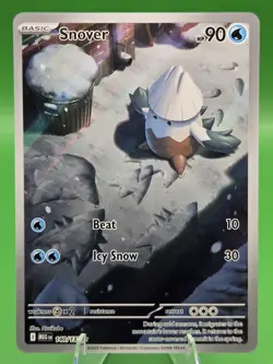 Pokemon TCG - Snover - ME01: Mega Evolution 140/132 Illustration Rare Holofoil - Image 1